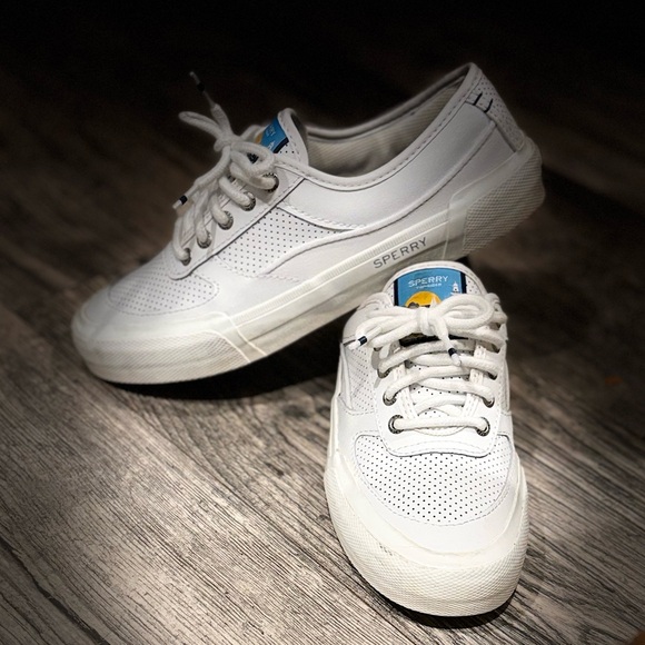 Sperry Top Slider Soletide Sneaker in White - Size 7 - Picture 13 of 16